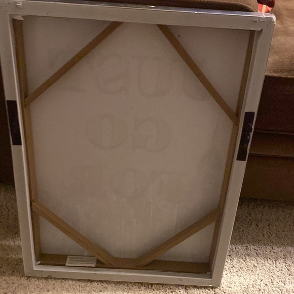 LV style pop art on picture canvas Just go for it 16” x 24” - Picture 3 of 8